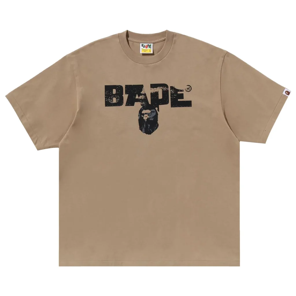BAPE Army Relaxed Fit Tee Beige