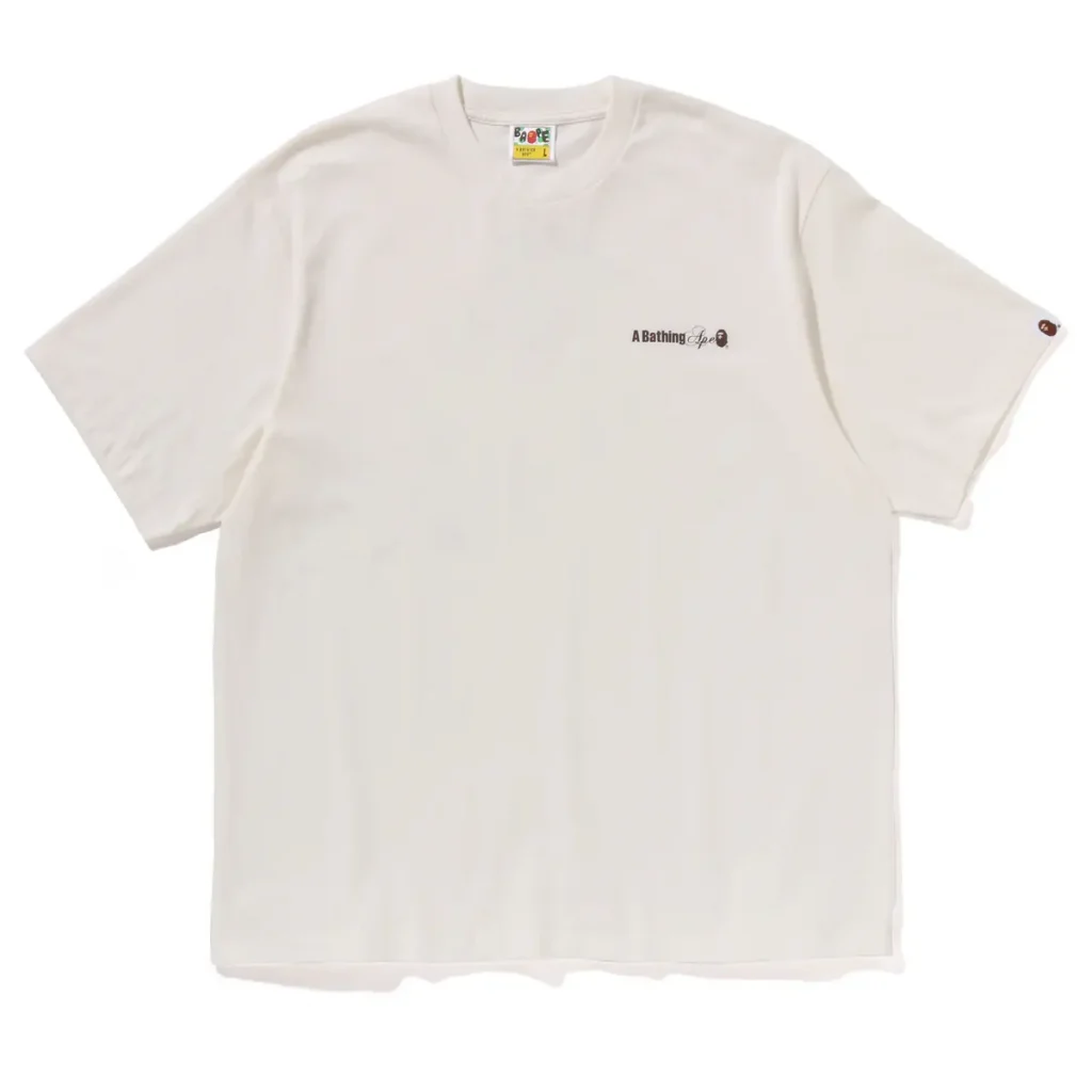 BAPE Water Print Logo Tee White