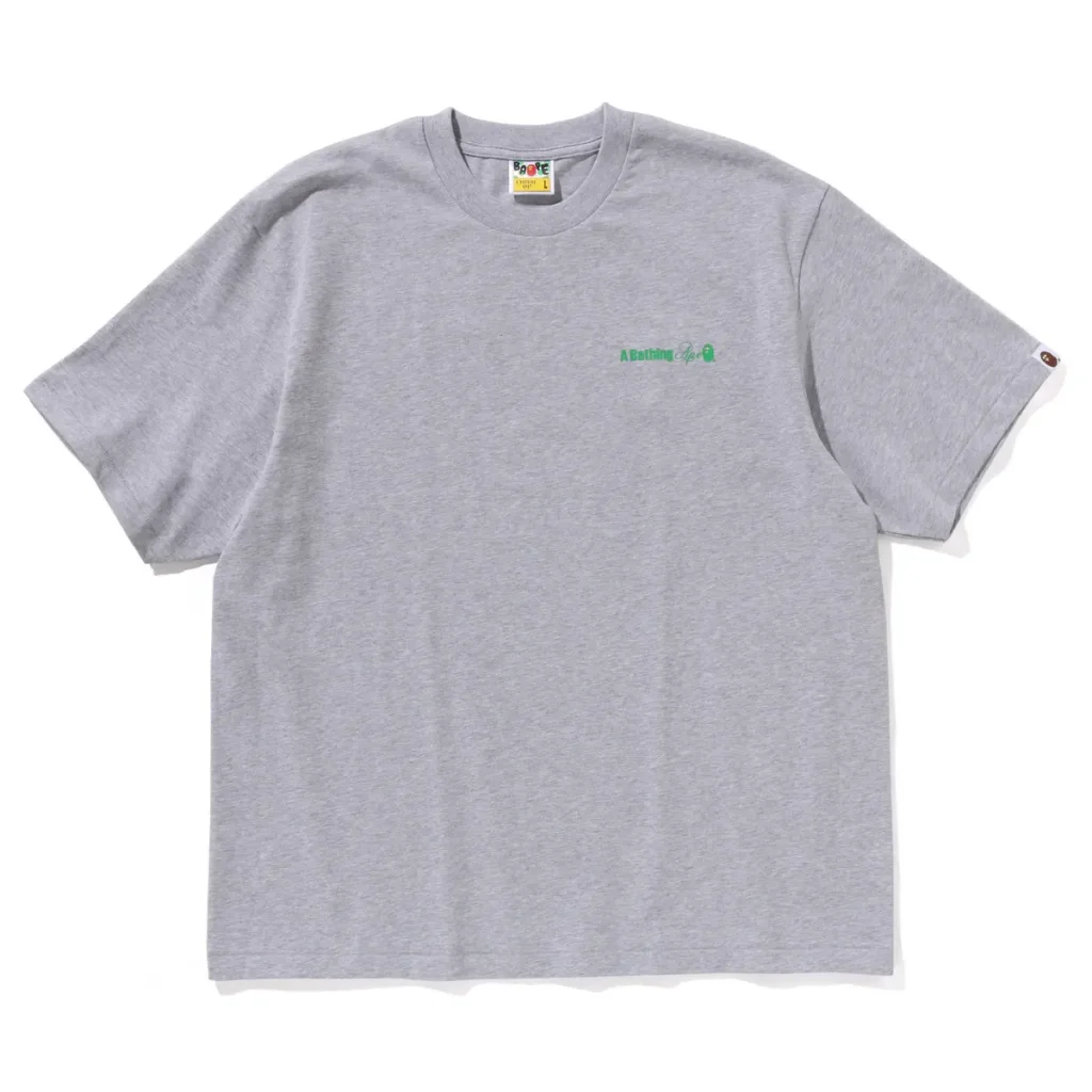 BAPE Water Print Logo Tee Grey