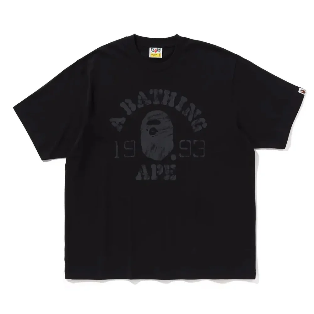 BAPE Vintage Ape Head College Tee Black