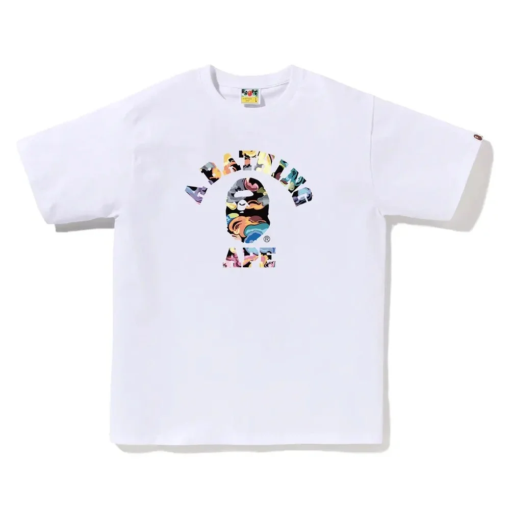 BAPE Art Camo College Tee White