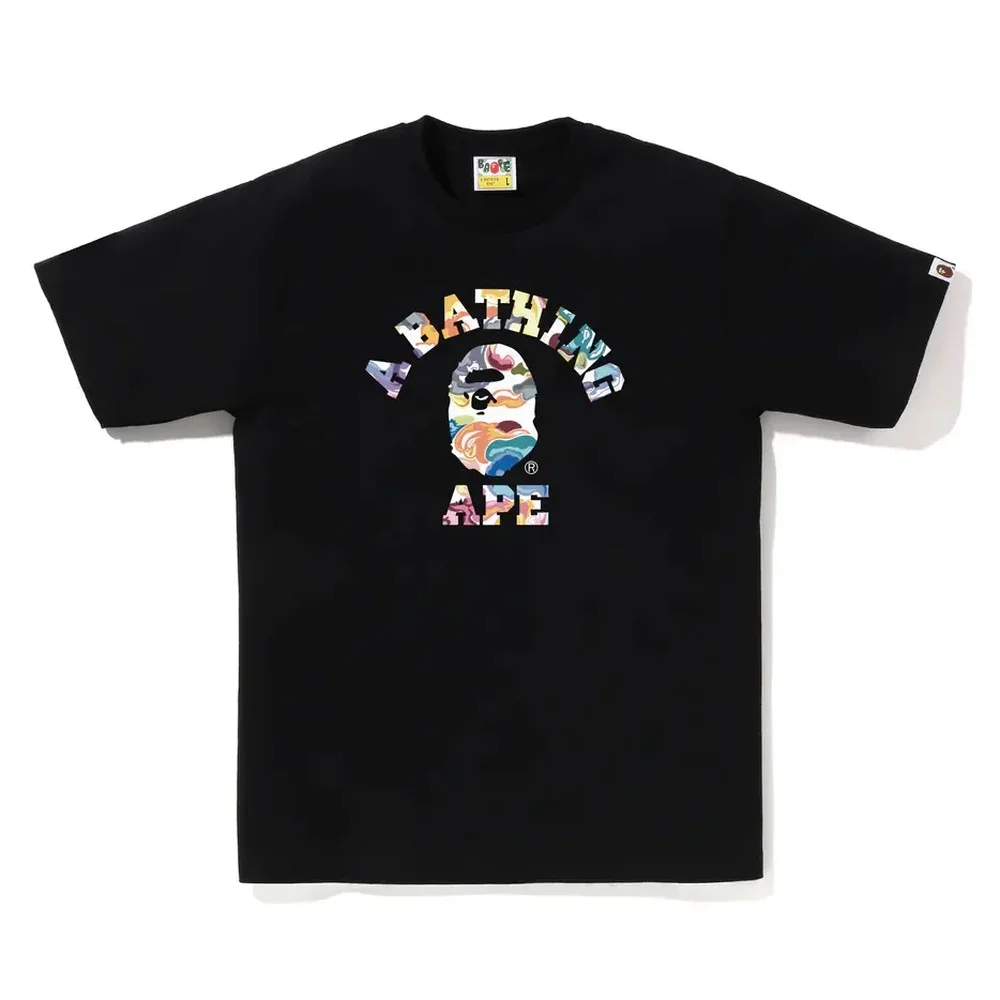BAPE Art Camo College Tee Black