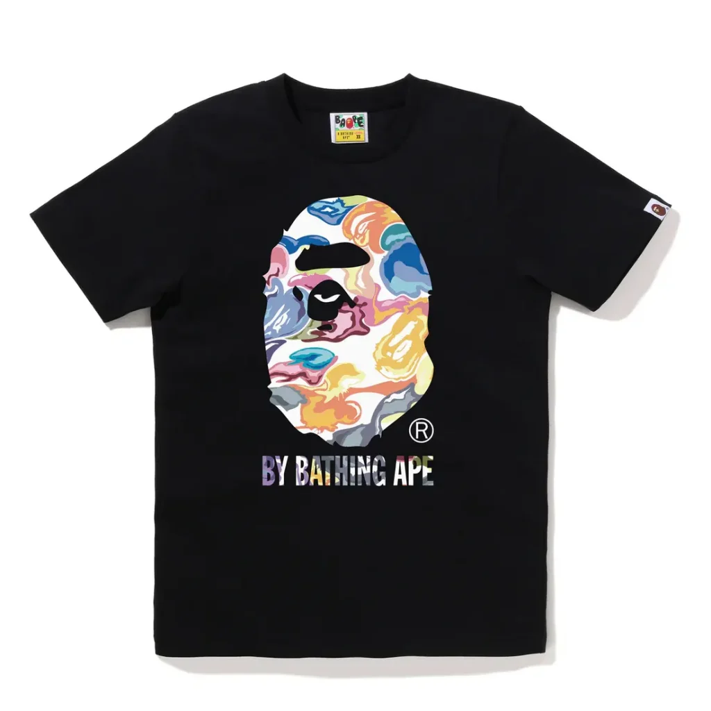 BAPE Art Camo By Bathing Ape Tee Black