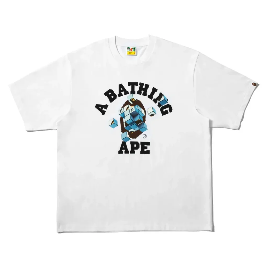 BAPE X 88rising Rich Brian College Relaxed Fit Tee White
