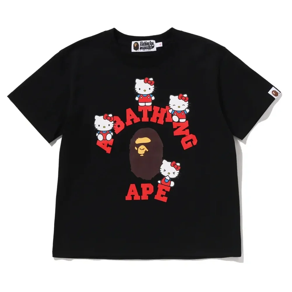 BAPE x Hello Kitty College Tee Black