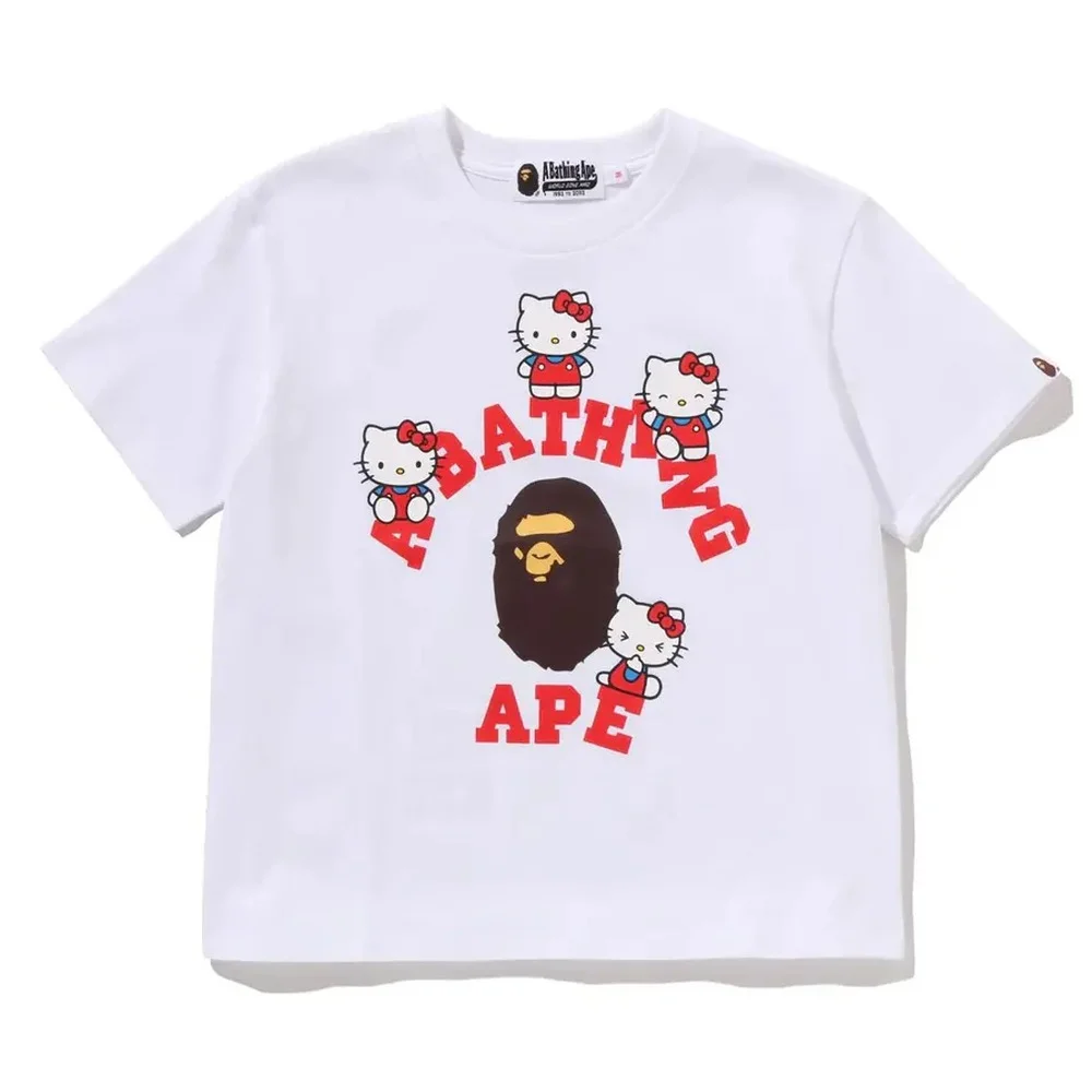 BAPE x Hello Kitty College Tee White