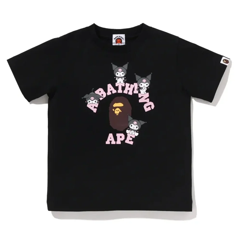 BAPE x Kuromi College Tee Black