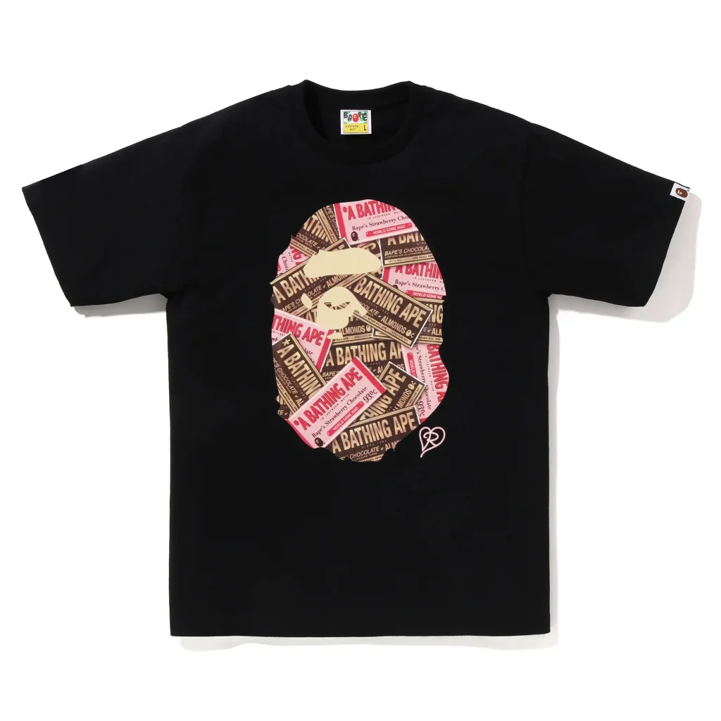 Bape Chocolate Ape Head Tee Black
