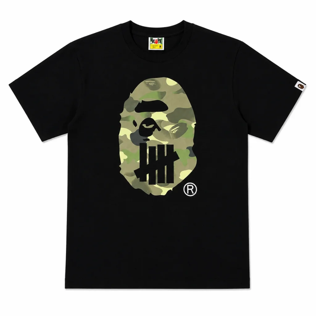 BAPE x UNDEFEATED Ape Head Tee Black