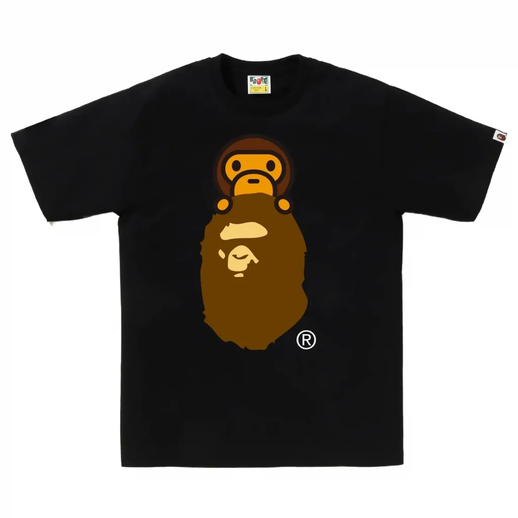 BAPE Milo On Ape Head Tee Black