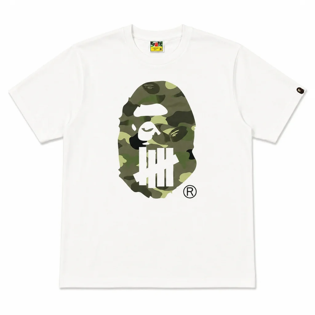BAPE x UNDEFEATED Ape Head Tee White