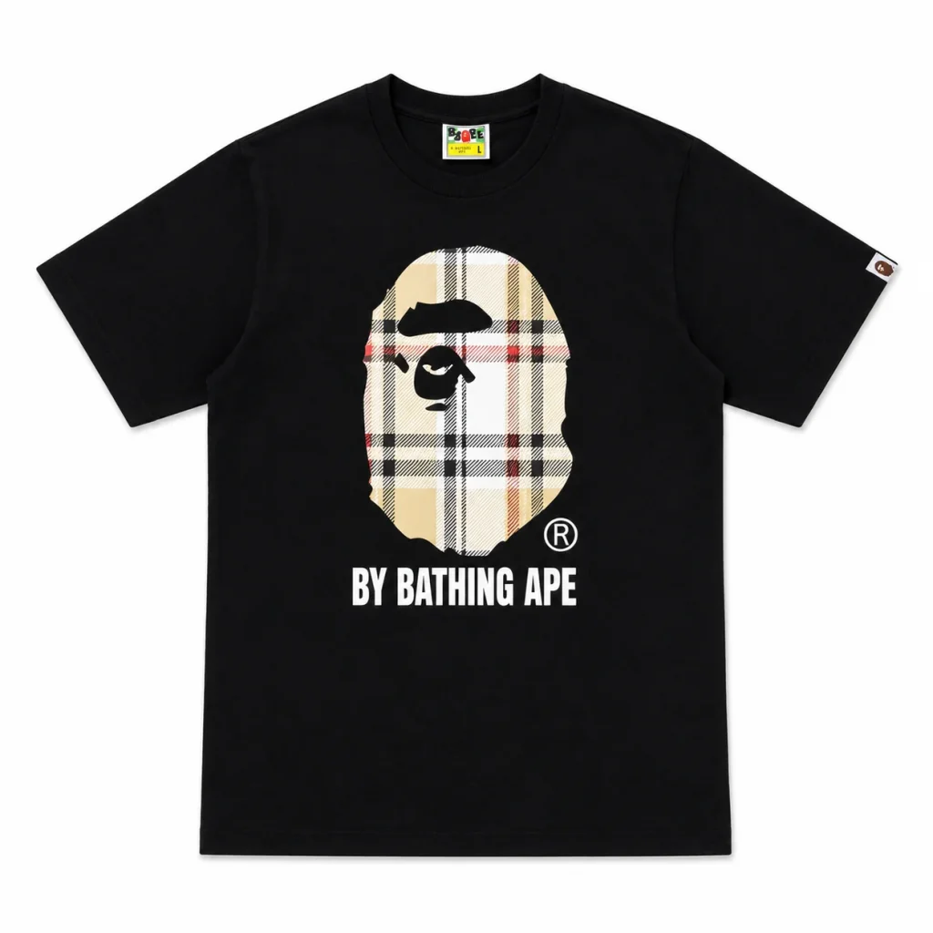 BAPE Check By Bathing Ape Tee Black